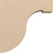 Ekena Millwork 4"W x 16"D x 16"H Thin Del Monte Rough Cedar Woodgrain TimberThane Corbel, Primed Tan CORUR04X16X16DELRCPR - alternate 4
